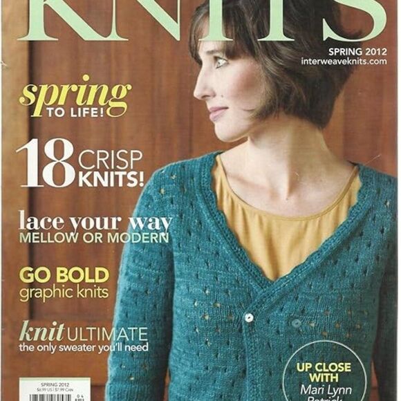 Magazine INTERWEAVE KNITS Spring 2012 Guide 18 Crisp Sweater Guides Patterns - Picture 2 of 7